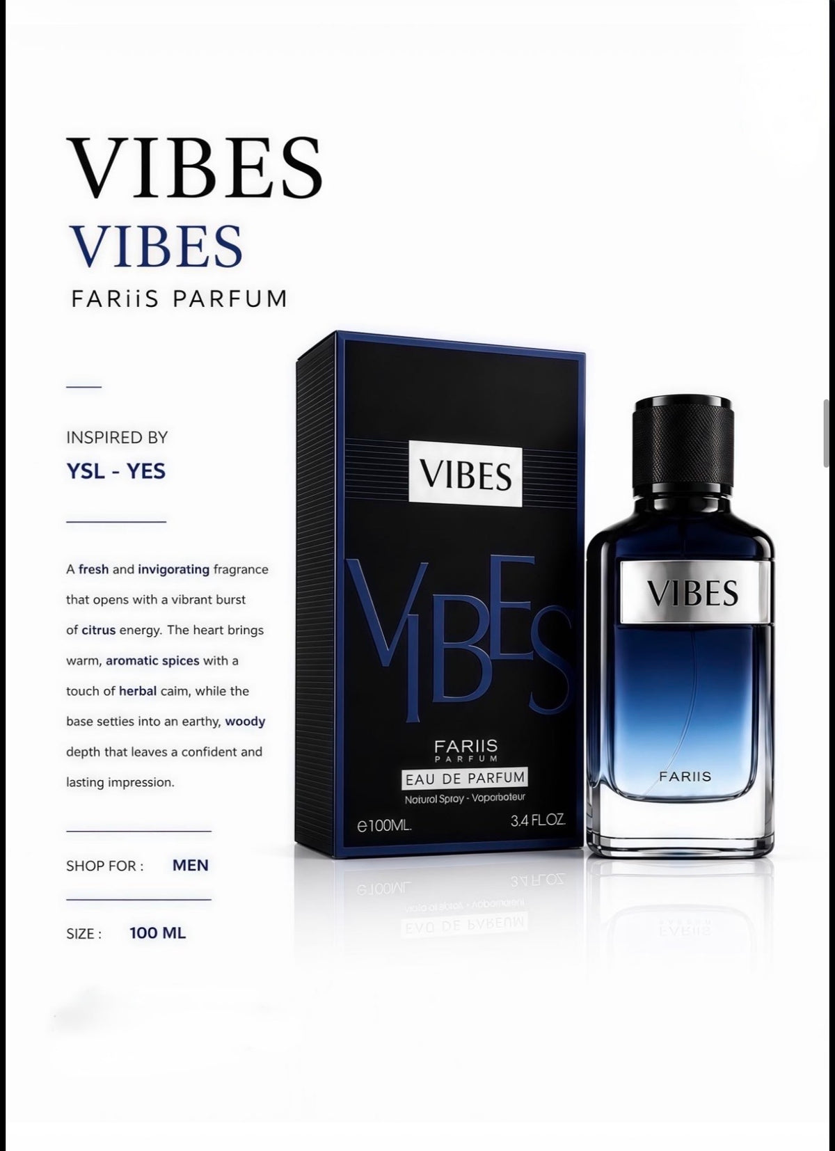 VIBES Eau De Parfum – 100 ml