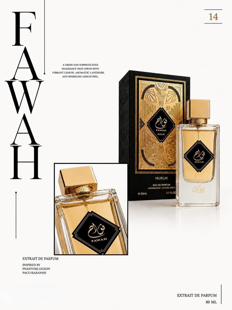 FAWAH Extrait De Parfum – 80 ml