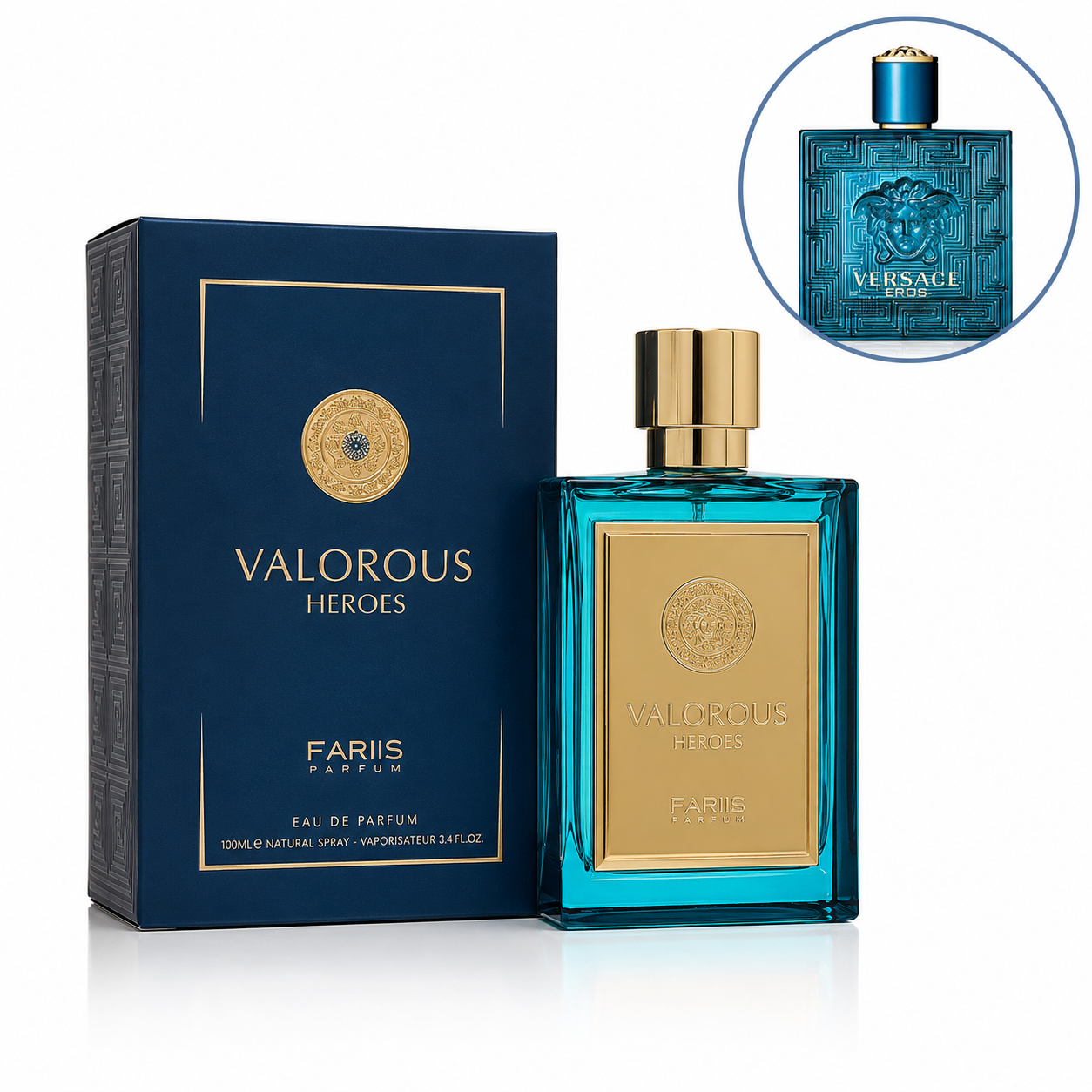 Fariis Valorous Heroes Eau De Parfum 100ml - Inspired By Versace Eros