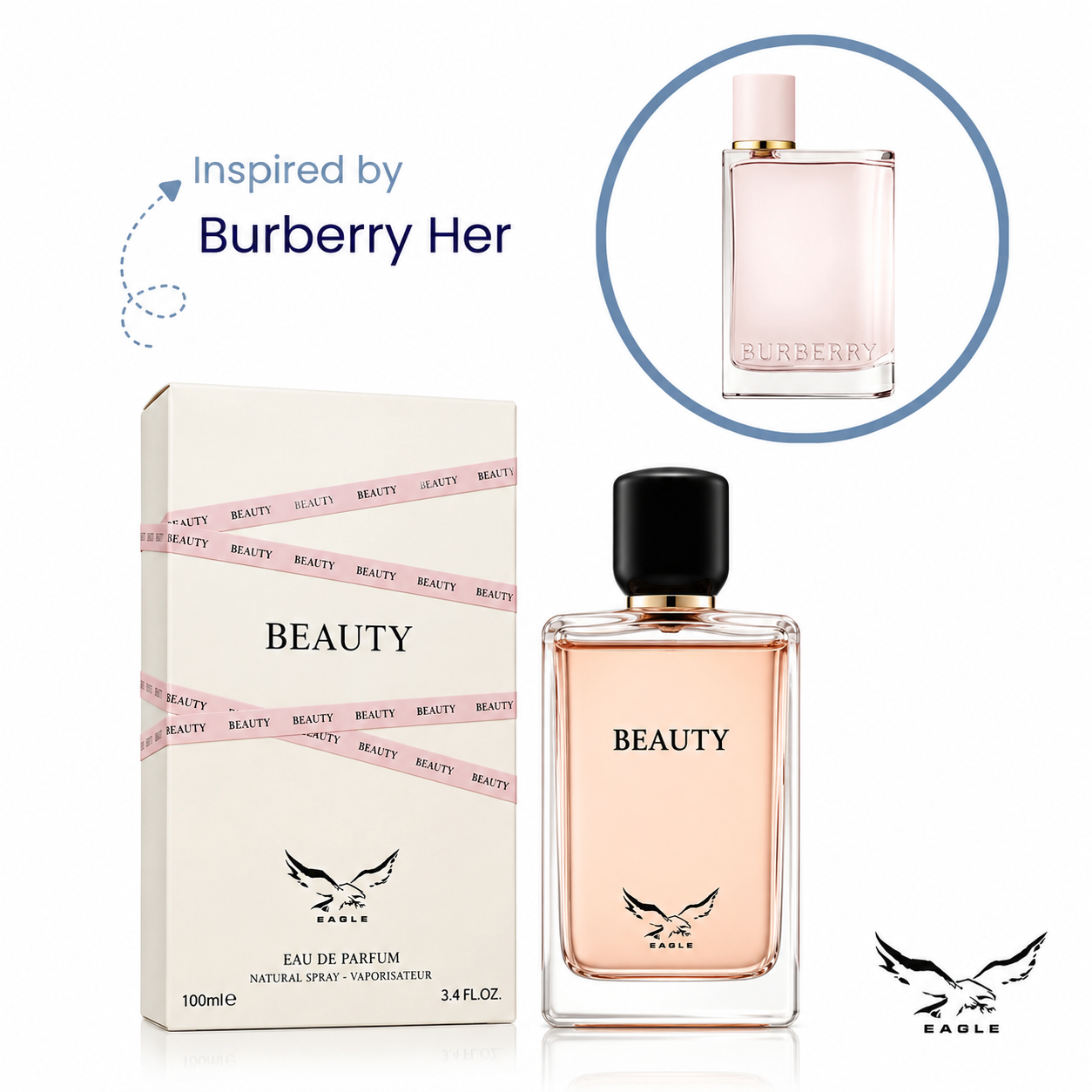 Eagle Beauty Eau De Parfum 100ml - Inspired By Burberry Her
