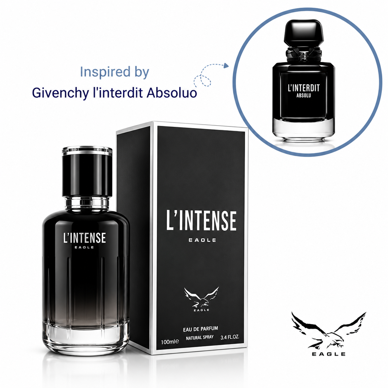 Eagle L'Intense Absolu Eau De Parfum 100ml - Inspired By Givenchy L'Interdit Absolu