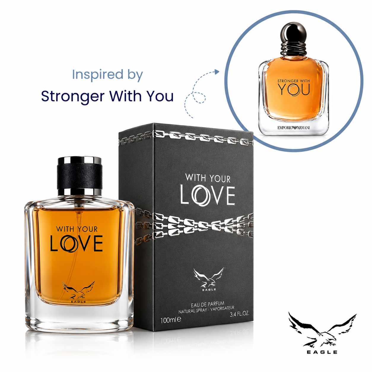 Eagle Love Eau De Parfum 100ml - Inspired By Stronger With You