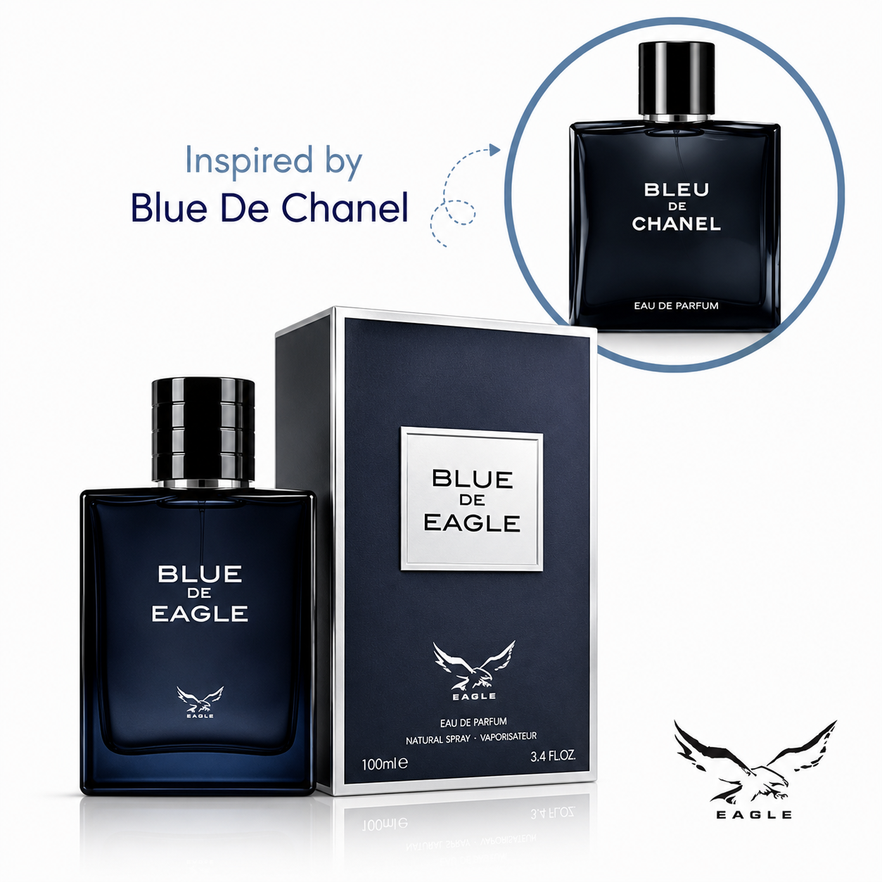Eagle Bleu De Eagle Eau De Parfum 100ml - Inspired By Bleu De Chanel