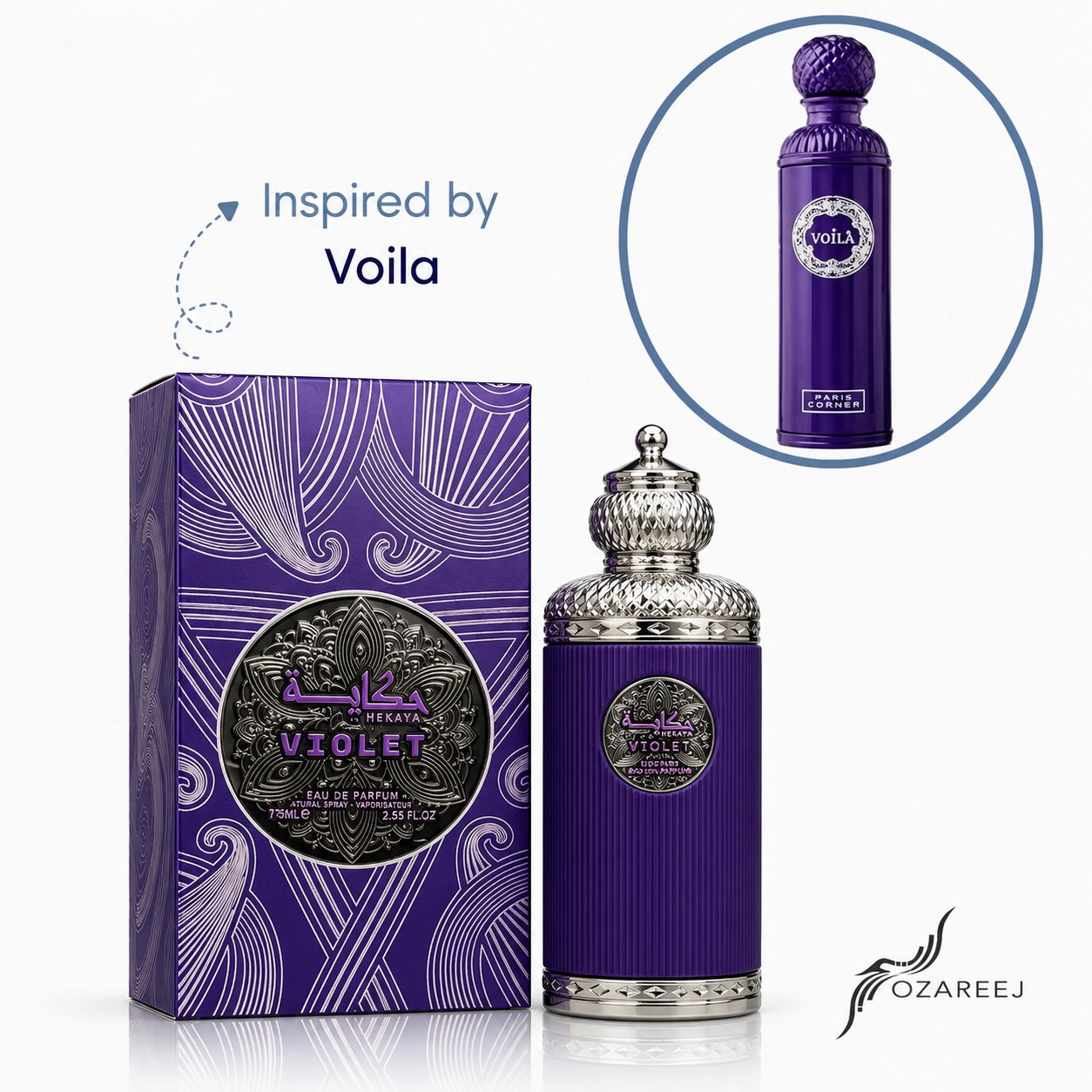 Ozareej Hekaya Violet Eau De Parfum 75ml - Unisex